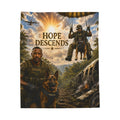 Hope Descends Military Paratrooper & K9 Velveteen Plush Blanket