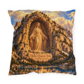 Holy Queen Bay Virgin Mary Religious Outdoor Pillow
