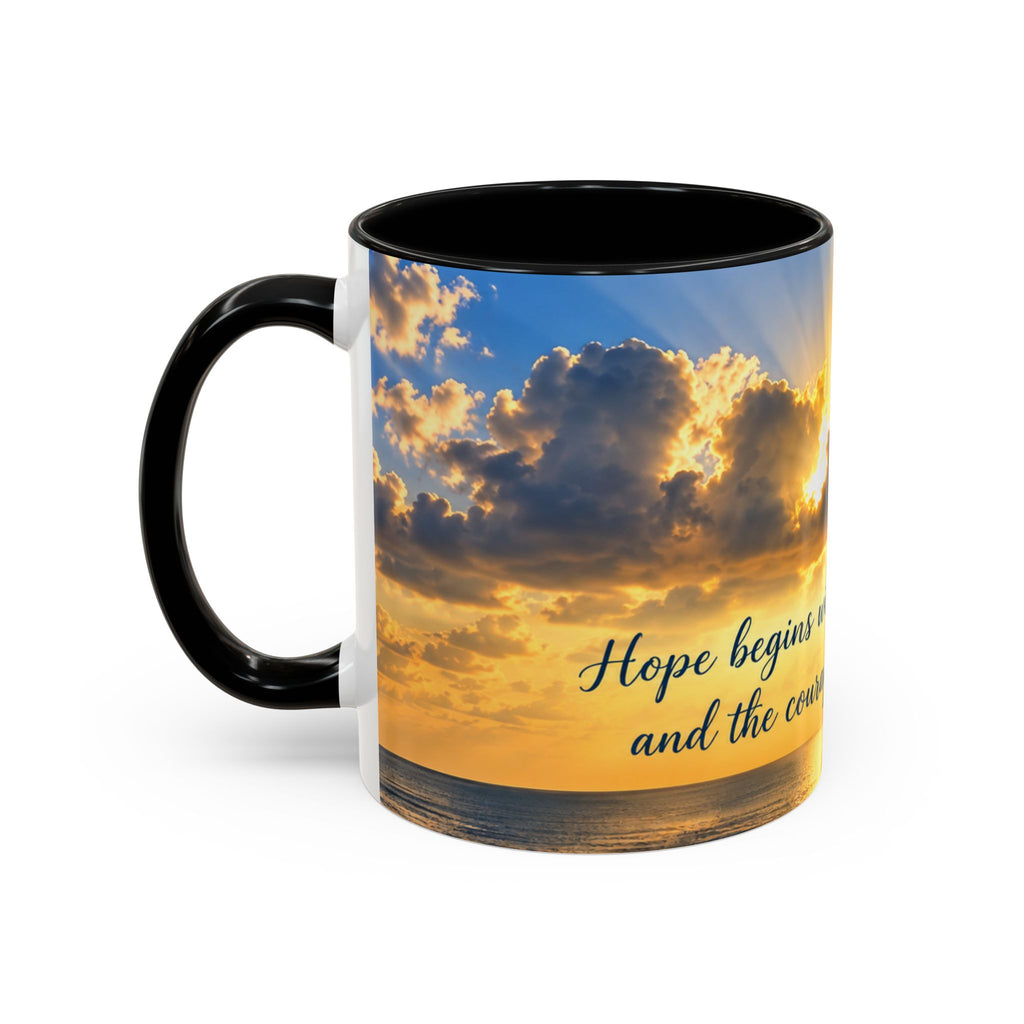 Coffee Mug – Inspirational Sunrise “Begin with a Little Light”