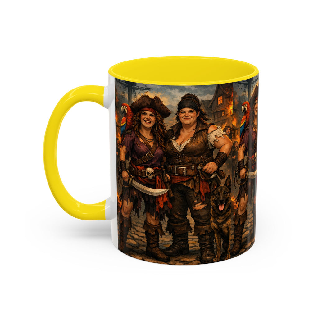 Pirate Family Coffee Mug — Fantasy Buccaneer Artwork 11/15oz