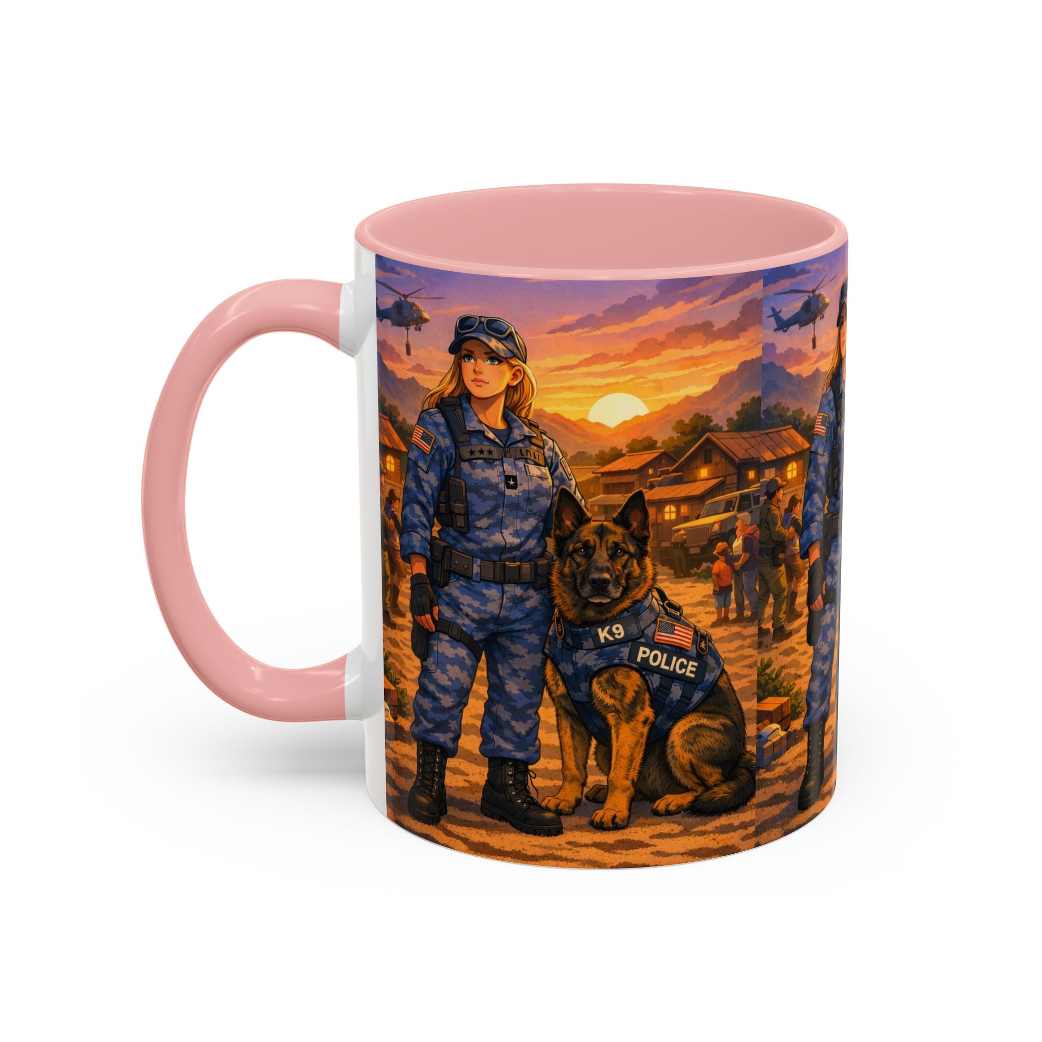 Police K9 Handler Coffee Mug — Tribute Accent Ceramic Mug (11/15oz)