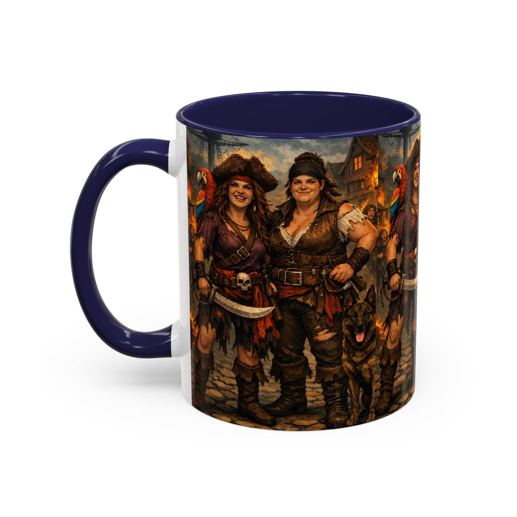Pirate Family Coffee Mug — Fantasy Buccaneer Artwork 11/15oz