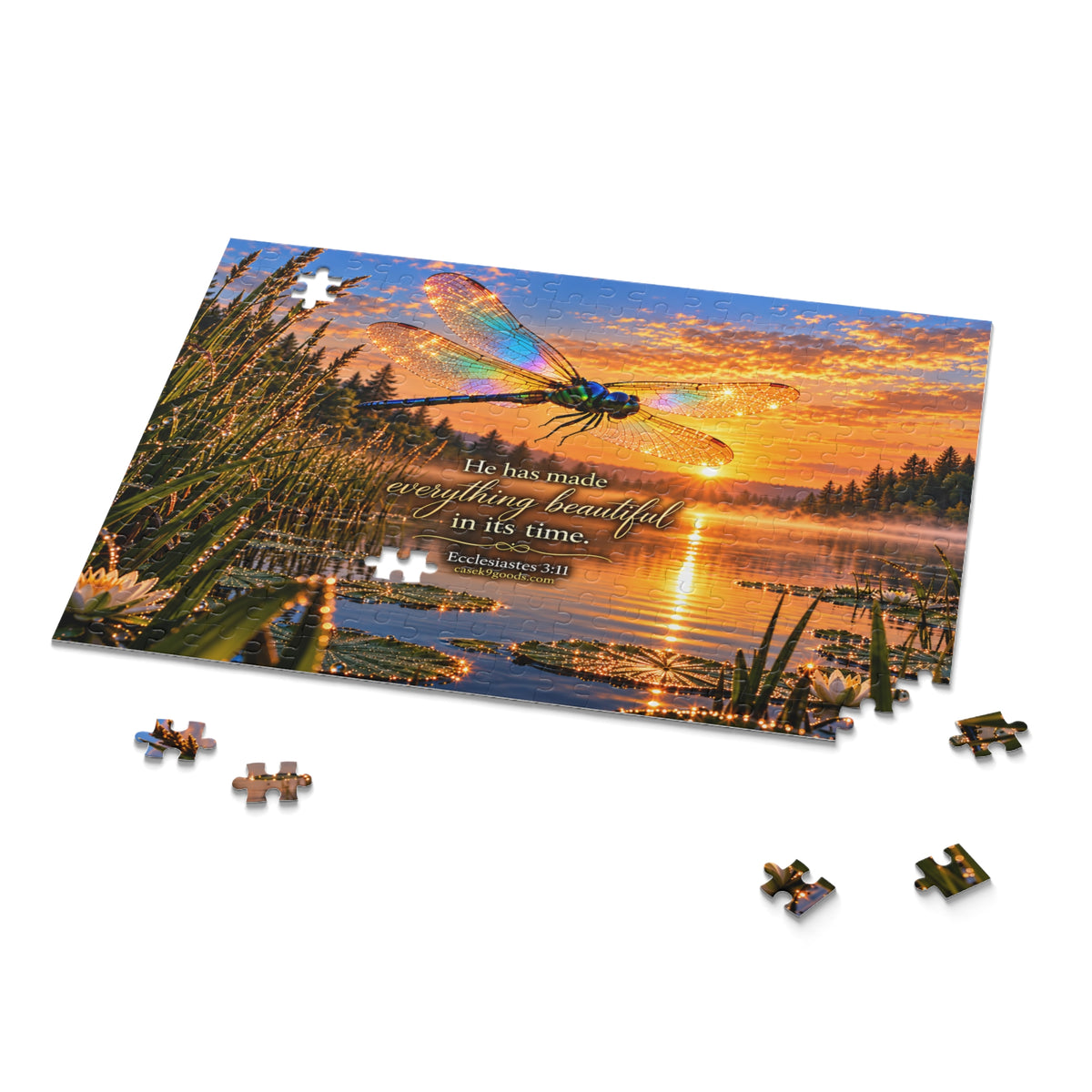 Inspirational Dragonfly Puzzle – 'He has made everything beautiful in its time' (Ecclesiastes 3:11)