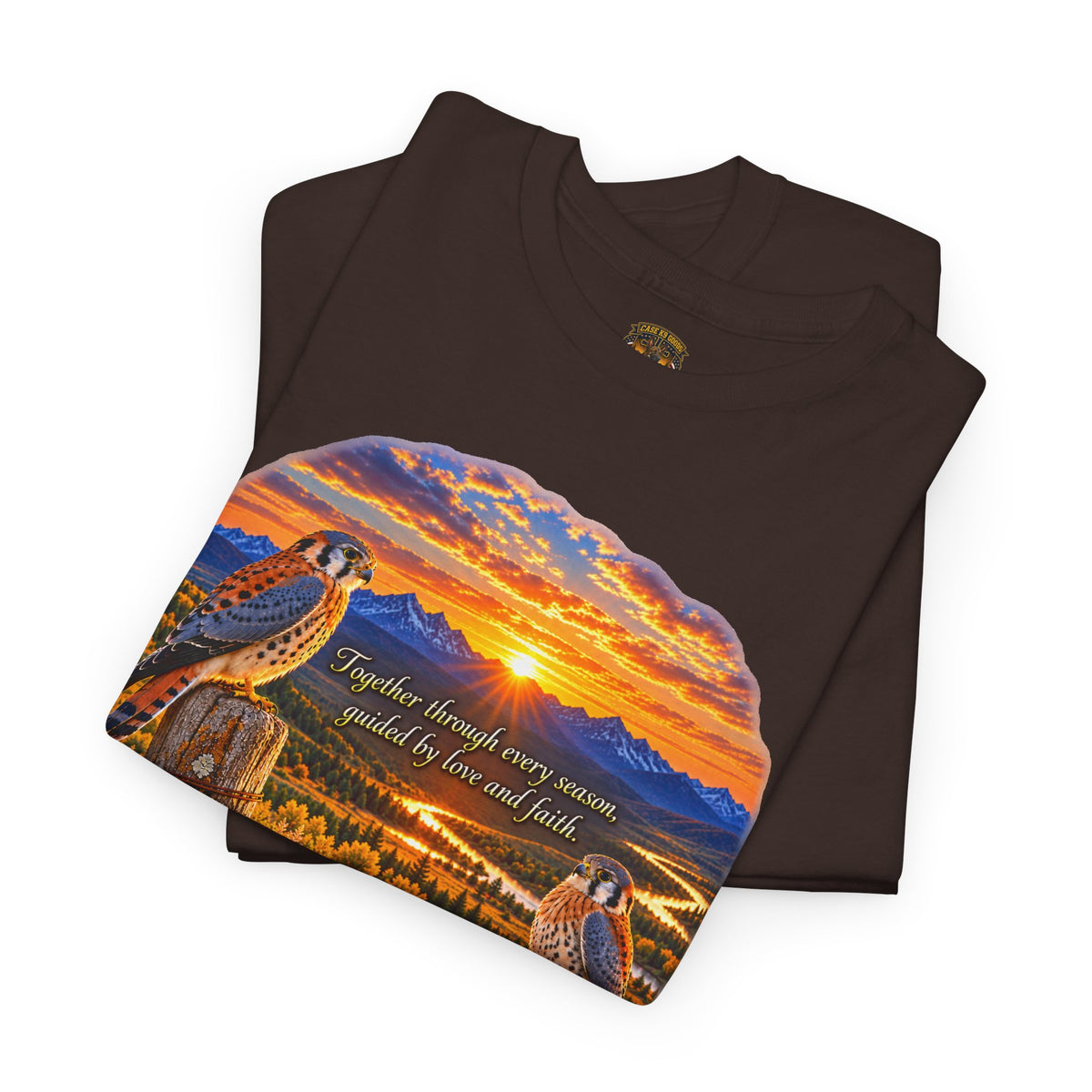 Sunset Mountain Eagle Wildlife T-Shirt