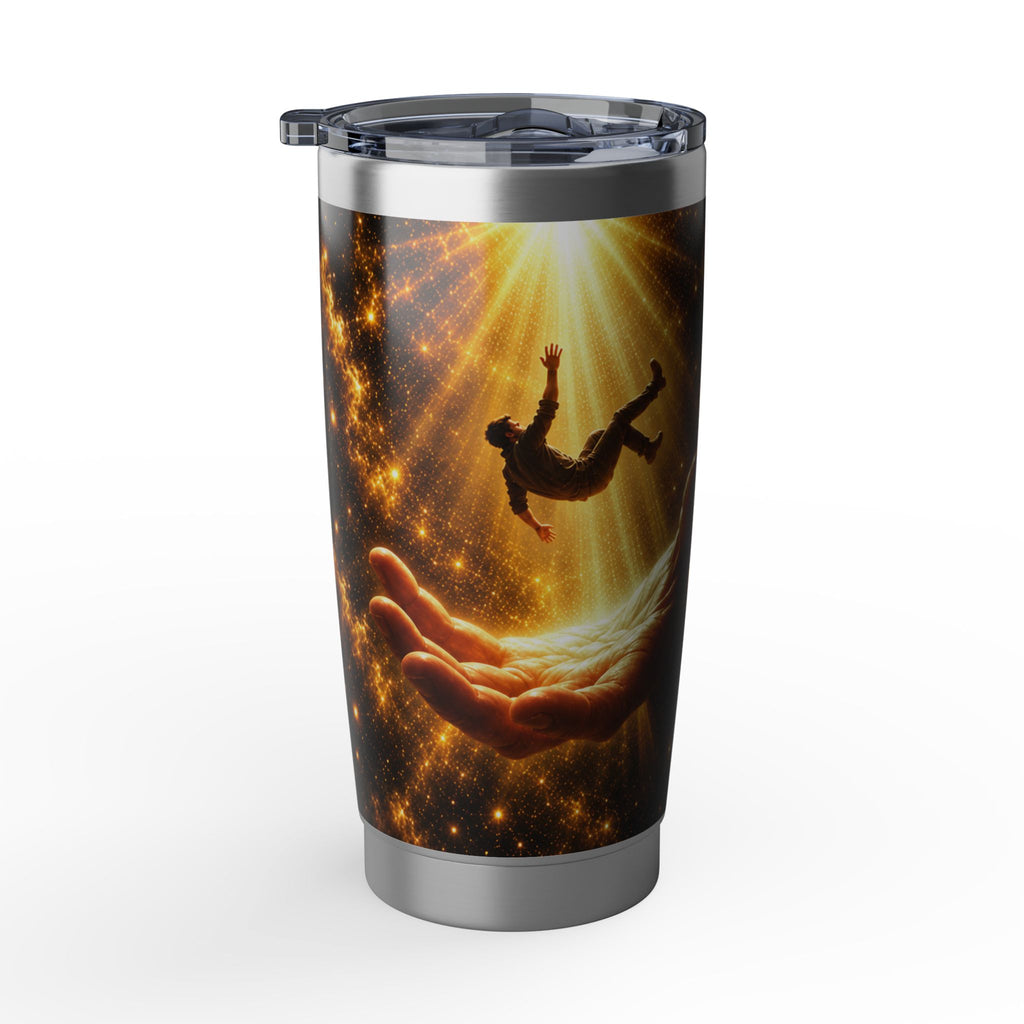 Inspirational Cosmic Tumbler – "Though I Walk Through Fire" 20oz Travel Mug