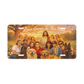 Christian 'Love Grows In This Field' Decorative Vanity License Plate