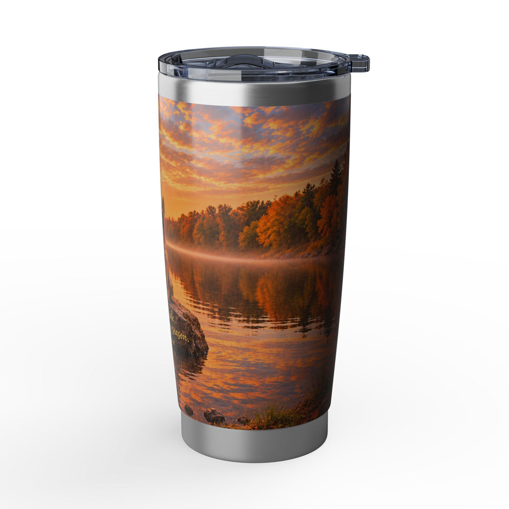 Dutch Shepherd Belguin Malinois Sunset 20oz Tumbler – 'Side by Side Through Every Sunset'