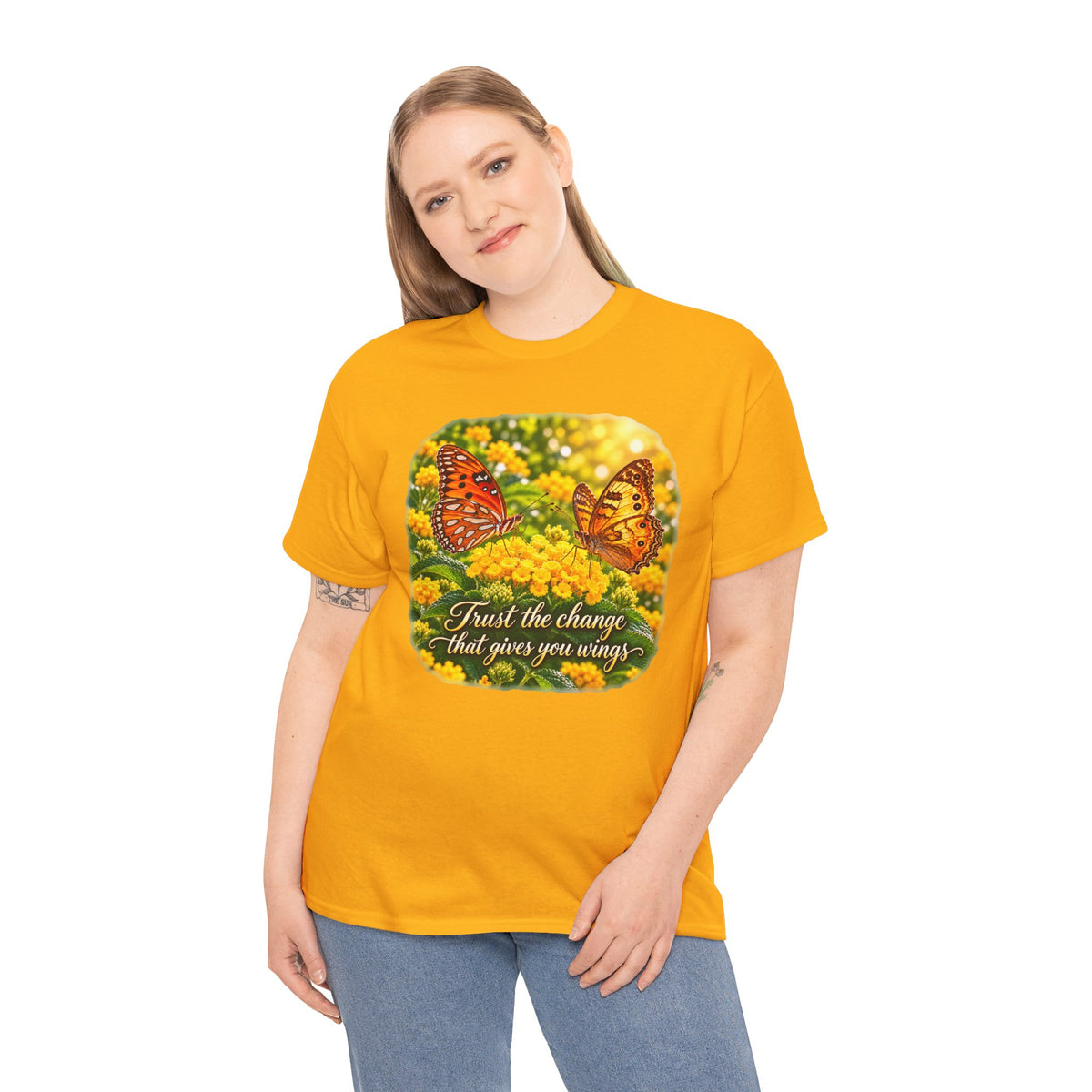 Trust the Change Butterfly Inspirational T-Shirt