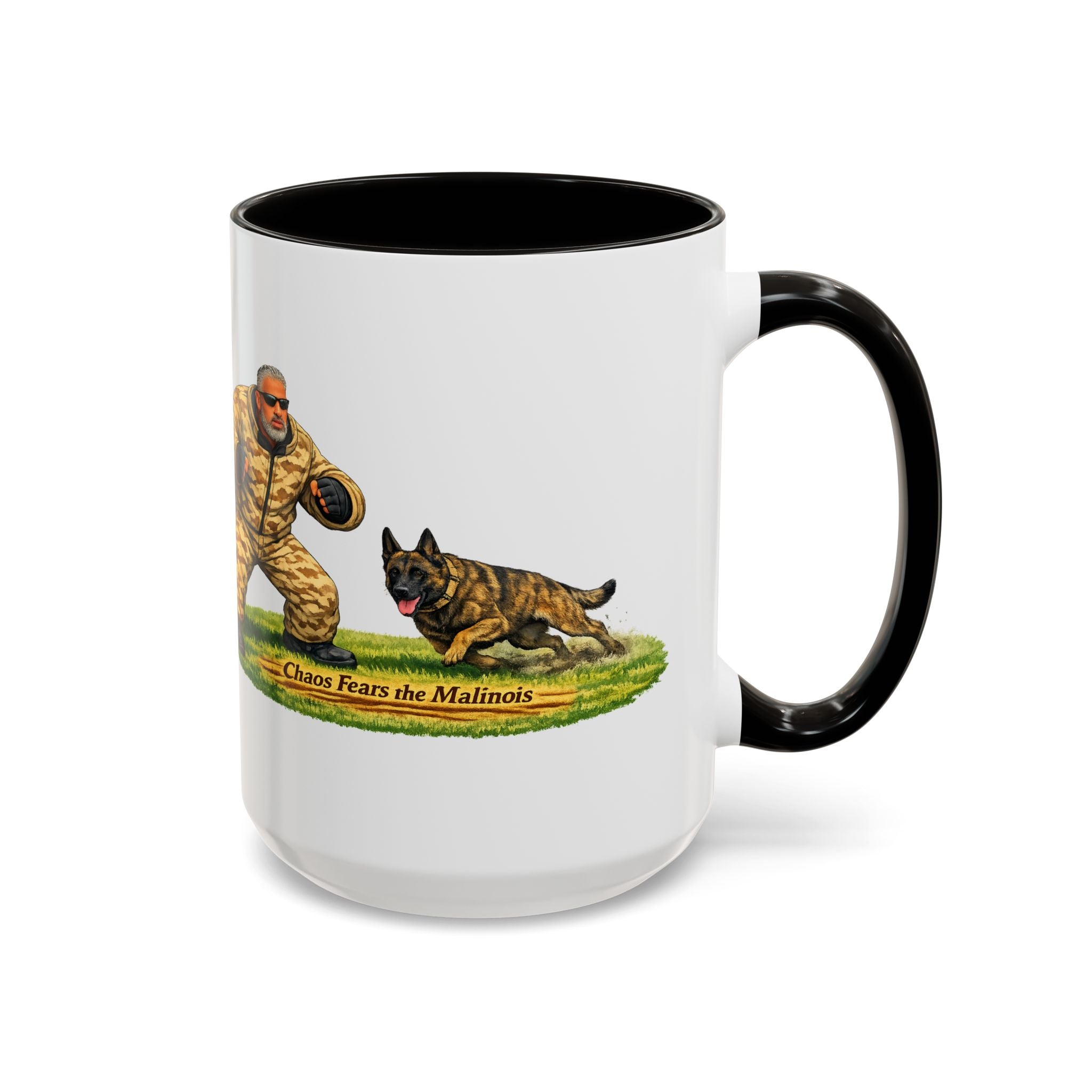 Belgian Malinois Coffee Mug — "Nothing Fears the Malinois" Dog Lover Gift (11oz/15oz)