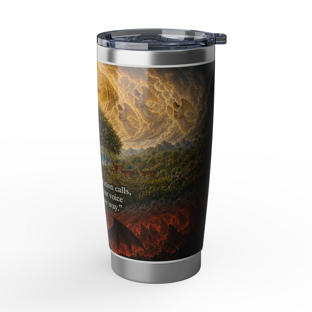 Christian Prayer Tumbler - "Lord, When Temptation…" 20oz Insulated Travel Cup