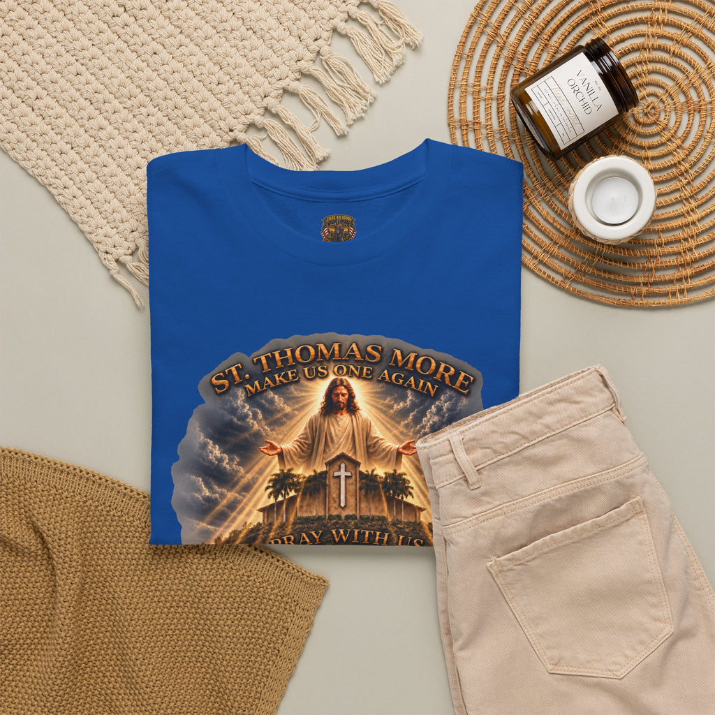 Make Us Whole Again Graphic Tee — 'St Thomas More' Religious Design