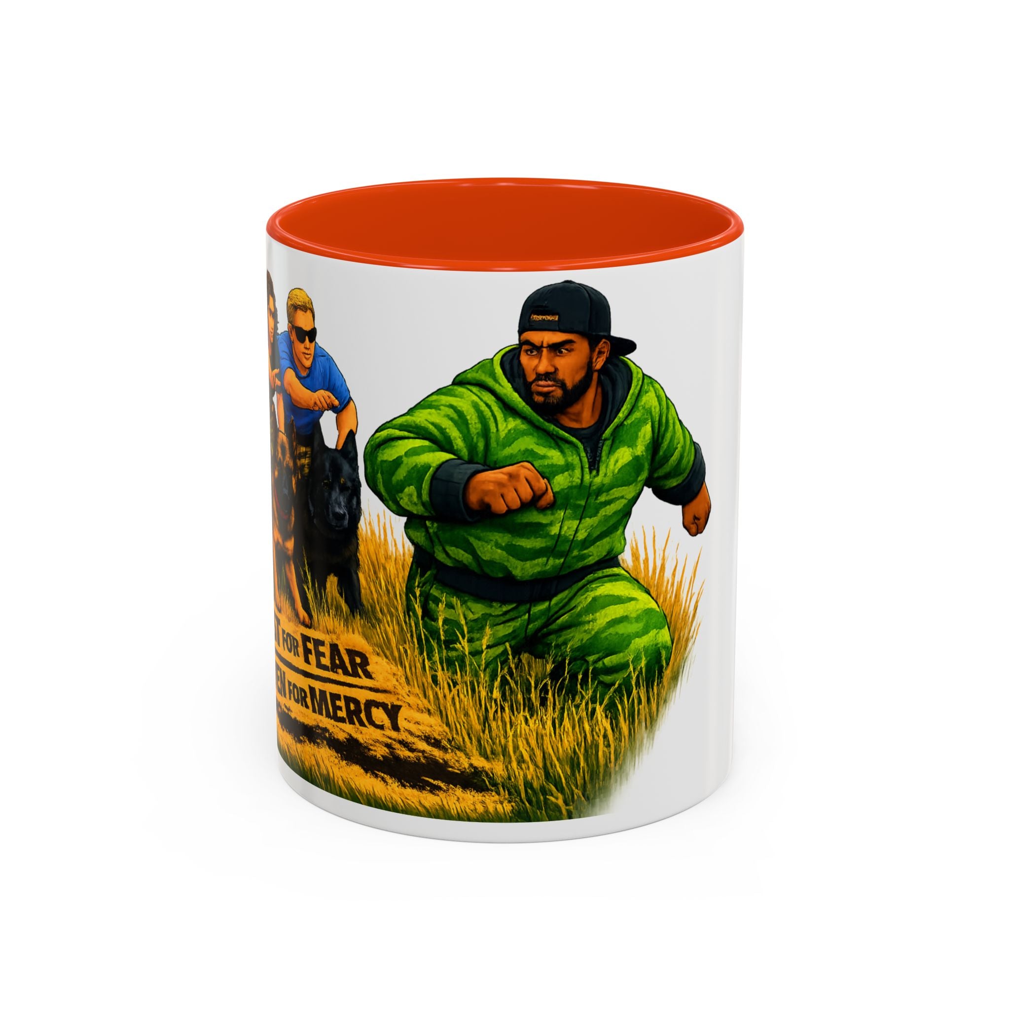 K9 Team Training Day Mug — 'No Fear, No Mercy' Coffee Cup