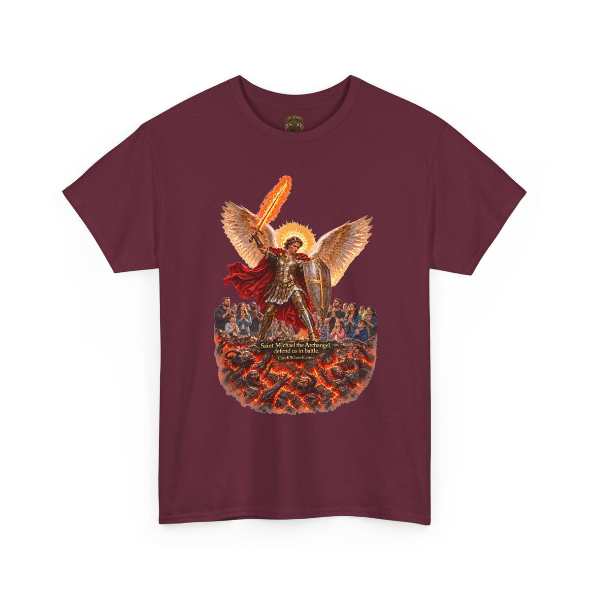 Archangel Michael T-Shirt — Saint Michael Save Us in Battle Graphic Tee