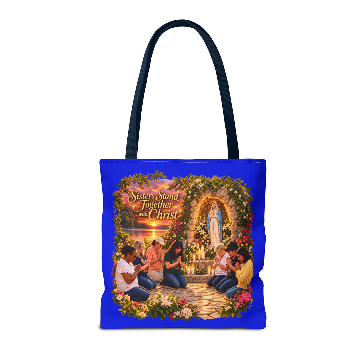 Sisters Standing Together in Christ Religious Christian Tote Bag