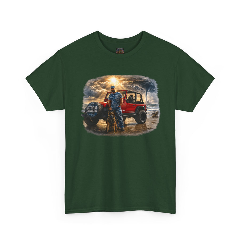 Storm Chaser Sunset T-Shirt — Off-Road Camping Adventure Graphic Tee