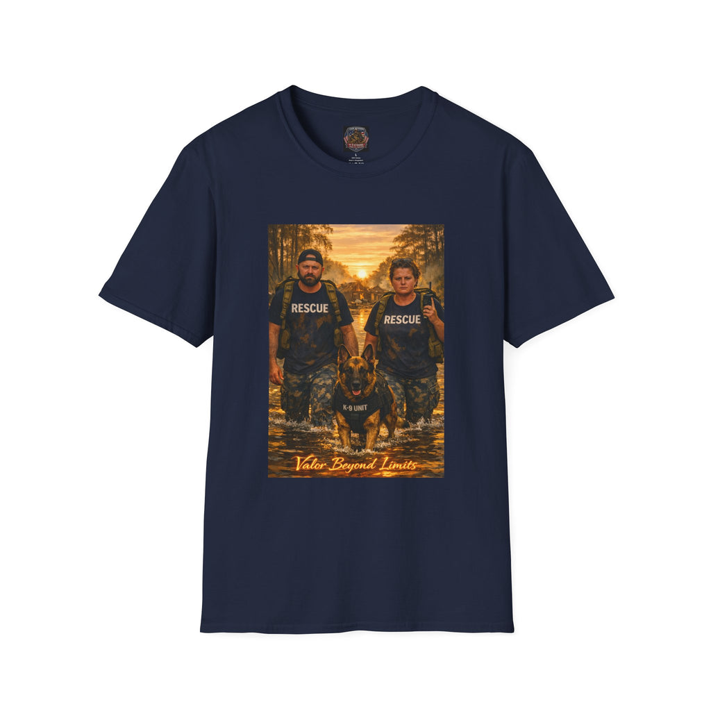 Rescue K-9 Team T-Shirt — Firefighter Search & Rescue Tribute