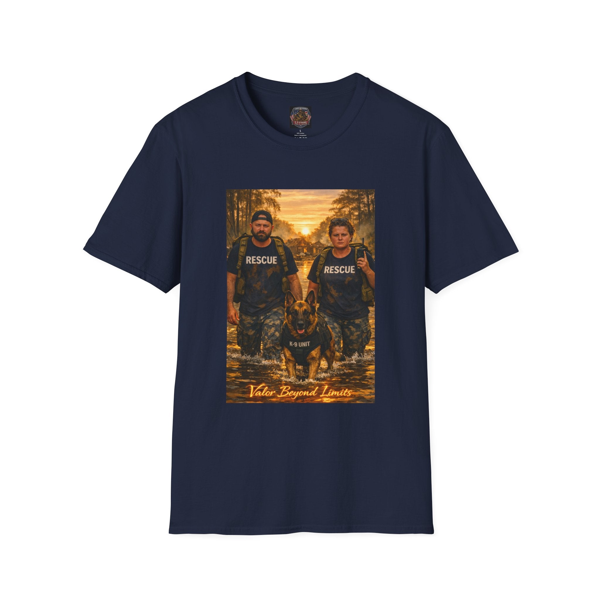 Rescue K-9 Team T-Shirt — Firefighter Search & Rescue Tribute