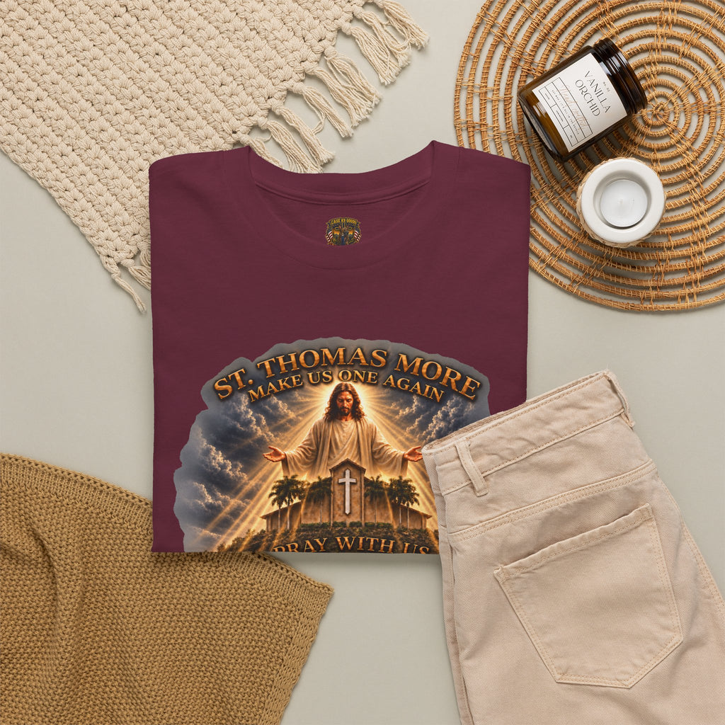 Make Us Whole Again Graphic Tee — 'St Thomas More' Religious Design