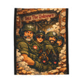 Into The Unknown Military Crew Velveteen Plush Blanket — Tactical Soldiers & K9s Throw