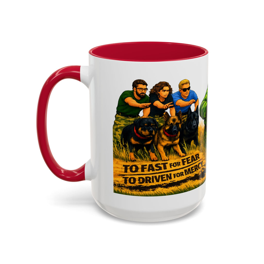K9 Team Training Day Mug — 'No Fear, No Mercy' Coffee Cup