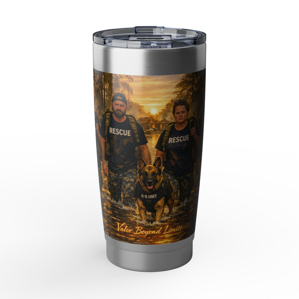 Rescue Team 20oz Tumbler – Valor Beyond Limits Design