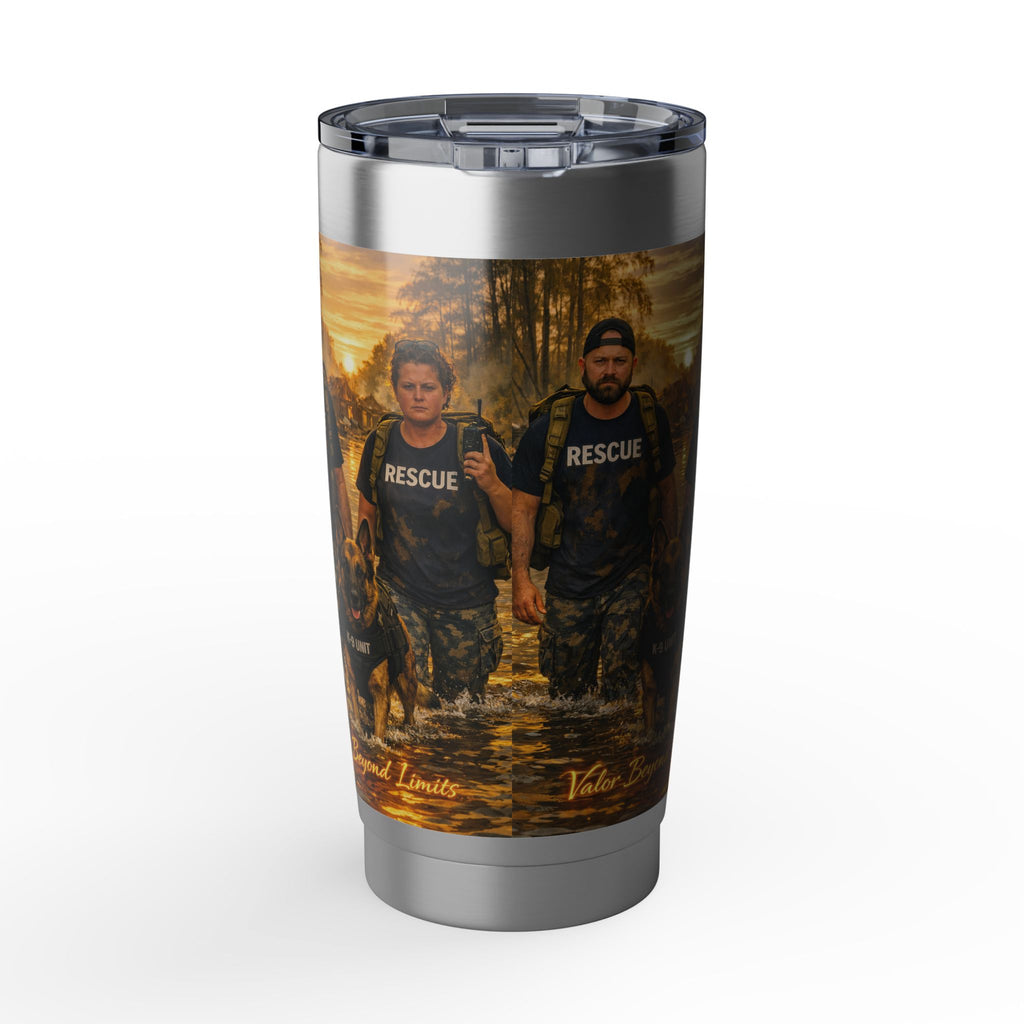 Rescue Team 20oz Tumbler – Valor Beyond Limits Design
