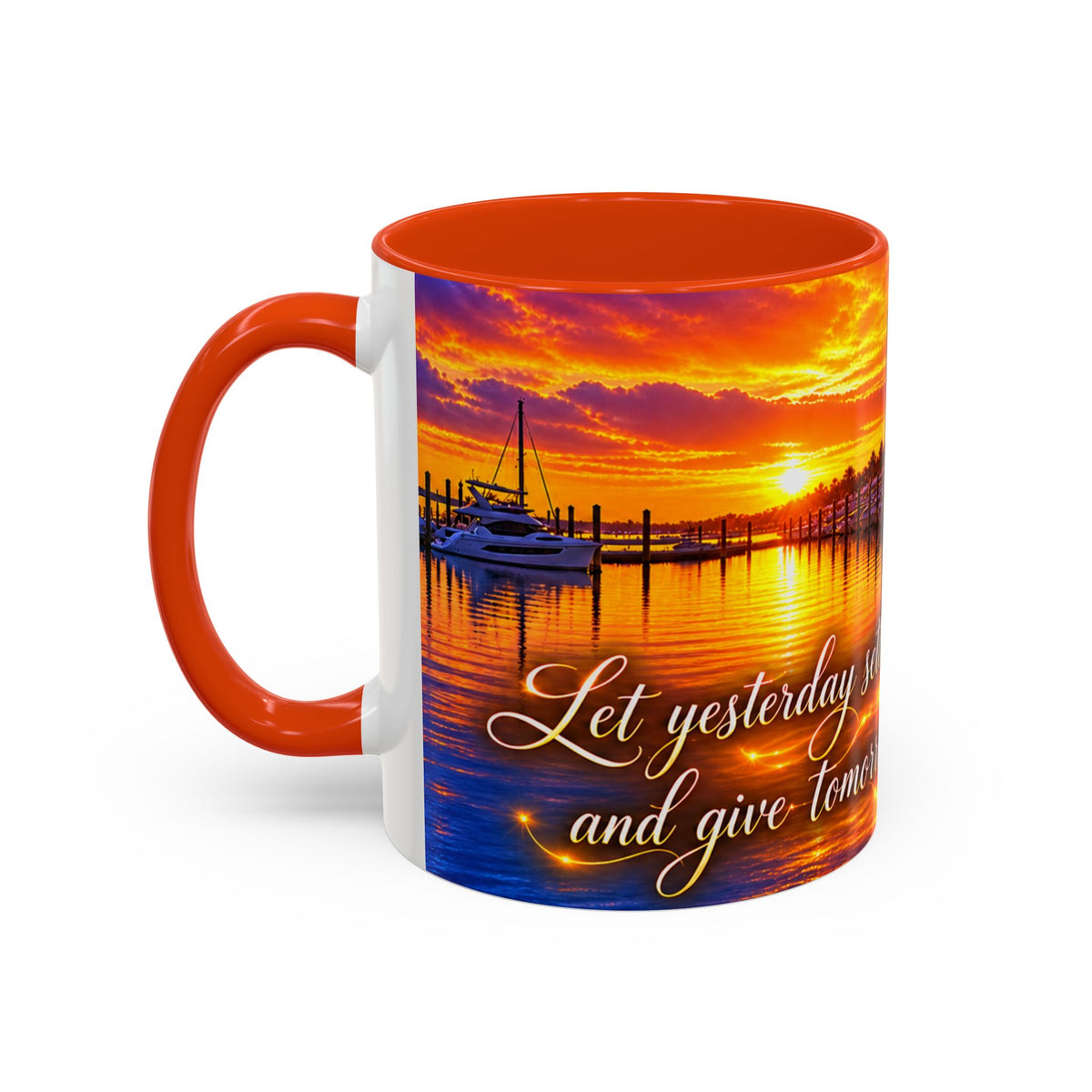 “Inspirational coffee cup” Sunset Marina Mug