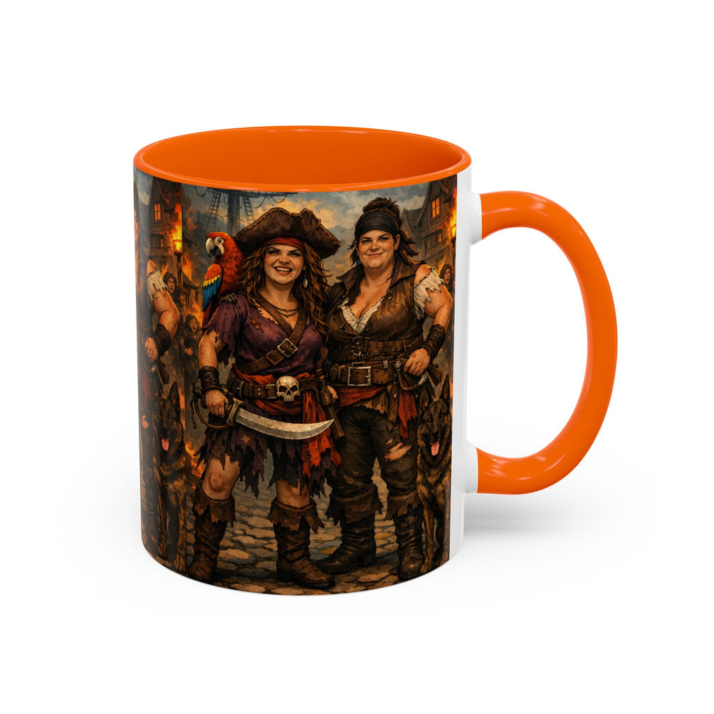 Pirate Family Coffee Mug — Fantasy Buccaneer Artwork 11/15oz