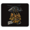 Tactical 'Fast Entry' Gaming Mouse Pad — Military Helicopter & K9 SWAT Design