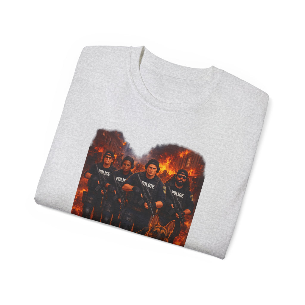 Police K9 Unit Tee — Firestorm Patrol Graphic Shirt