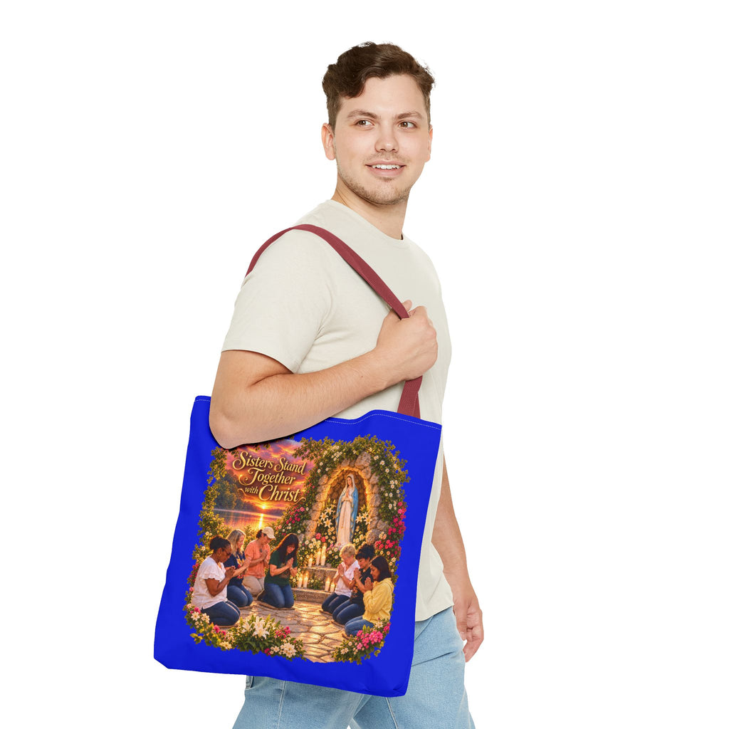 Sisters Standing Together in Christ Religious Christian Tote Bag