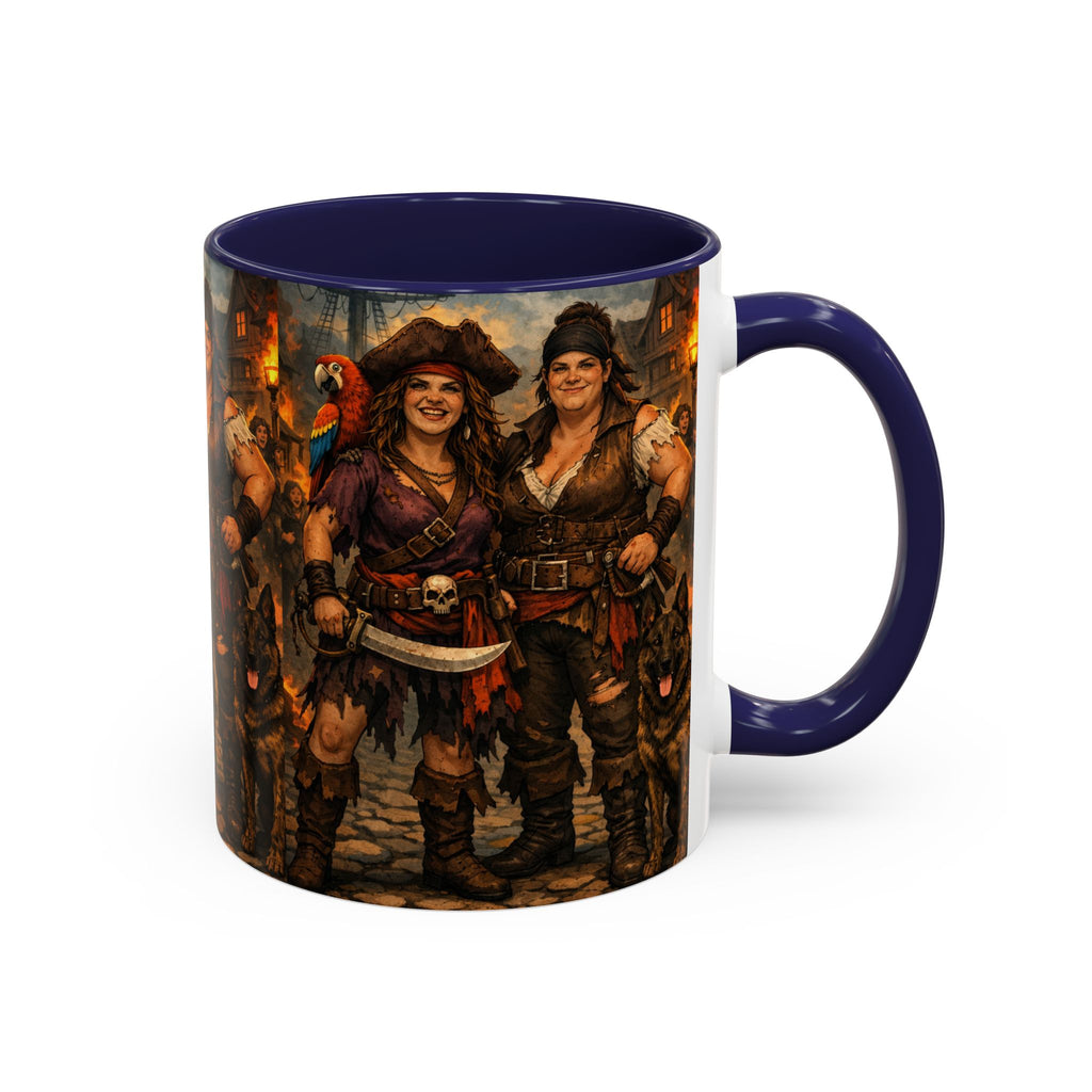 Pirate Family Coffee Mug — Fantasy Buccaneer Artwork 11/15oz