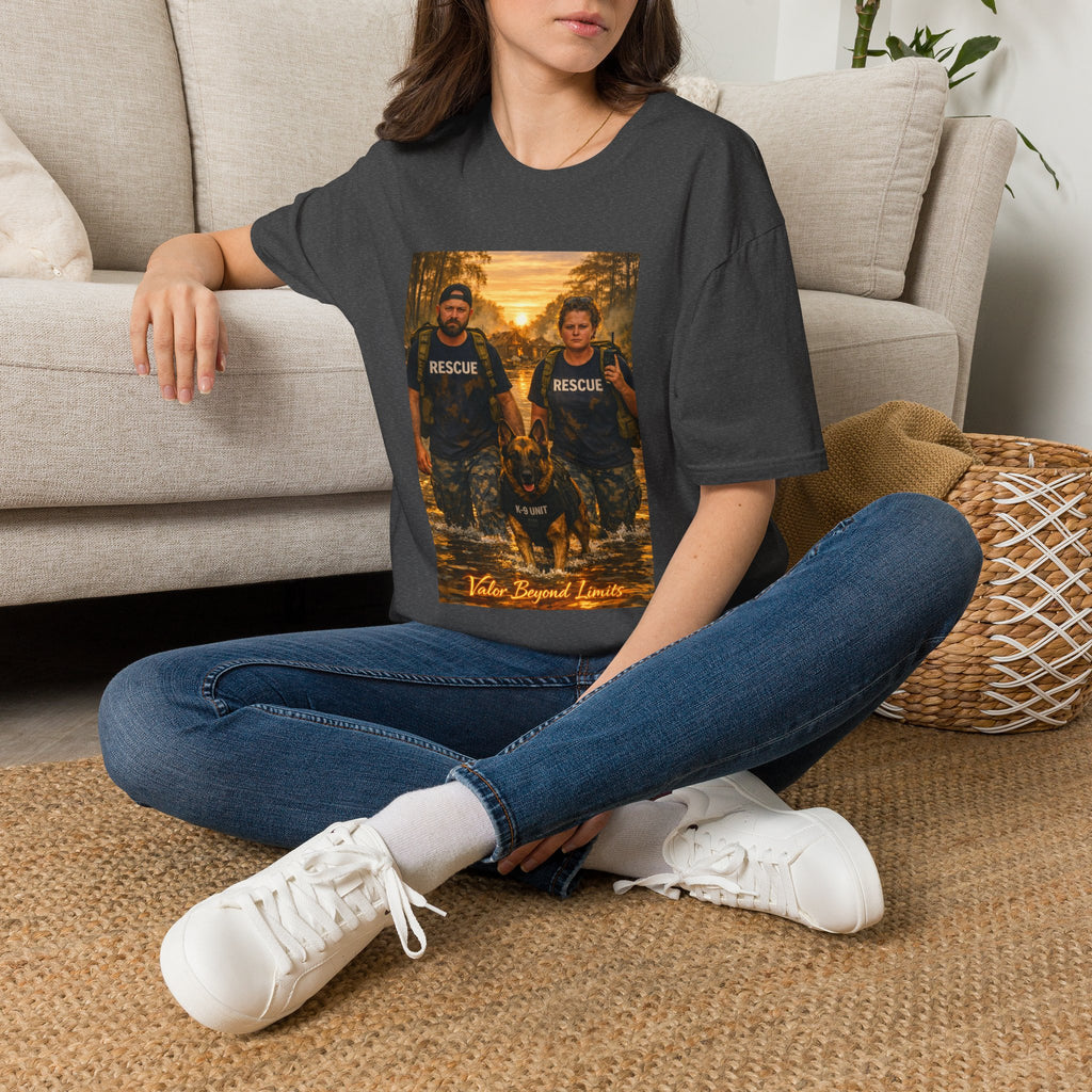 Rescue K-9 Team T-Shirt — Firefighter Search & Rescue Tribute
