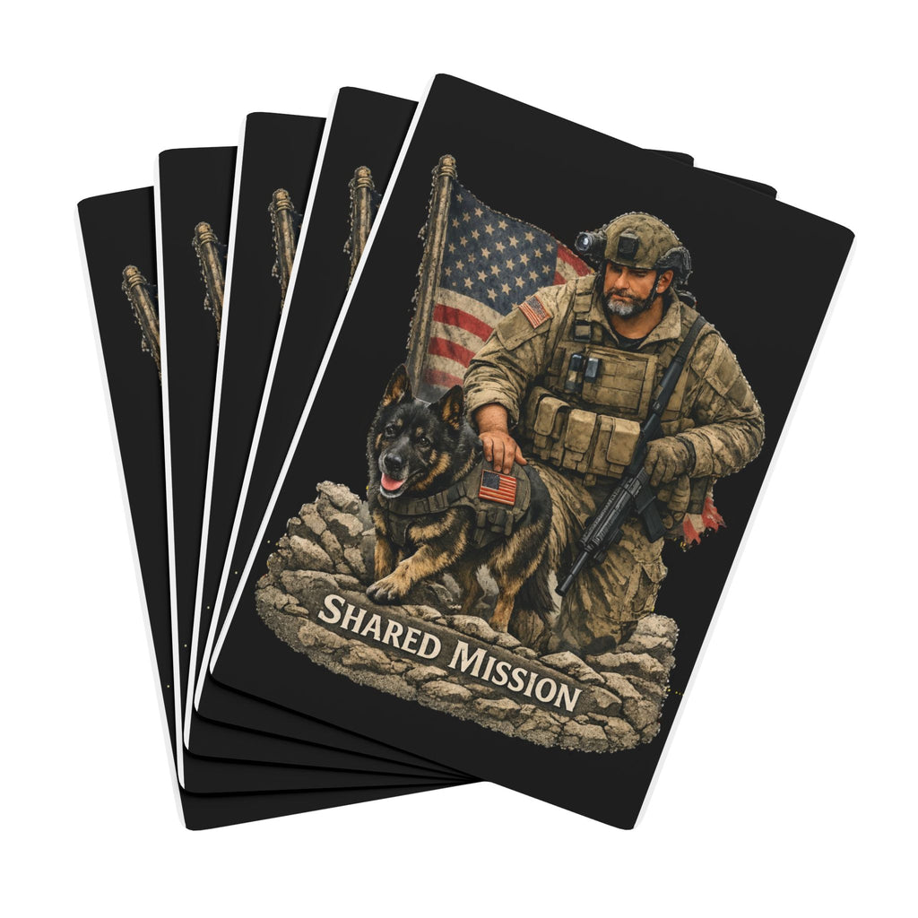 Shared Mission Military Dog Poker Playing Cards – Veteran & K9 Tribute Deck