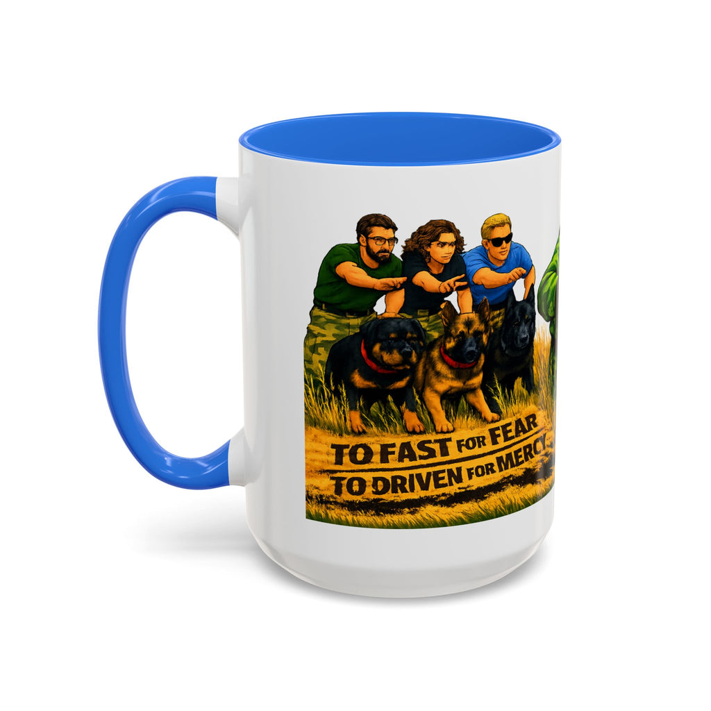 K9 Team Training Day Mug — 'No Fear, No Mercy' Coffee Cup