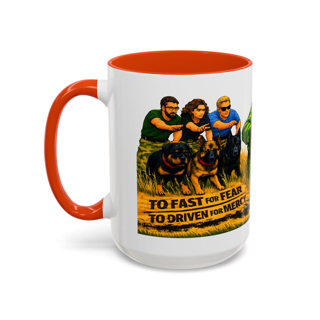 K9 Team Training Day Mug — 'No Fear, No Mercy' Coffee Cup