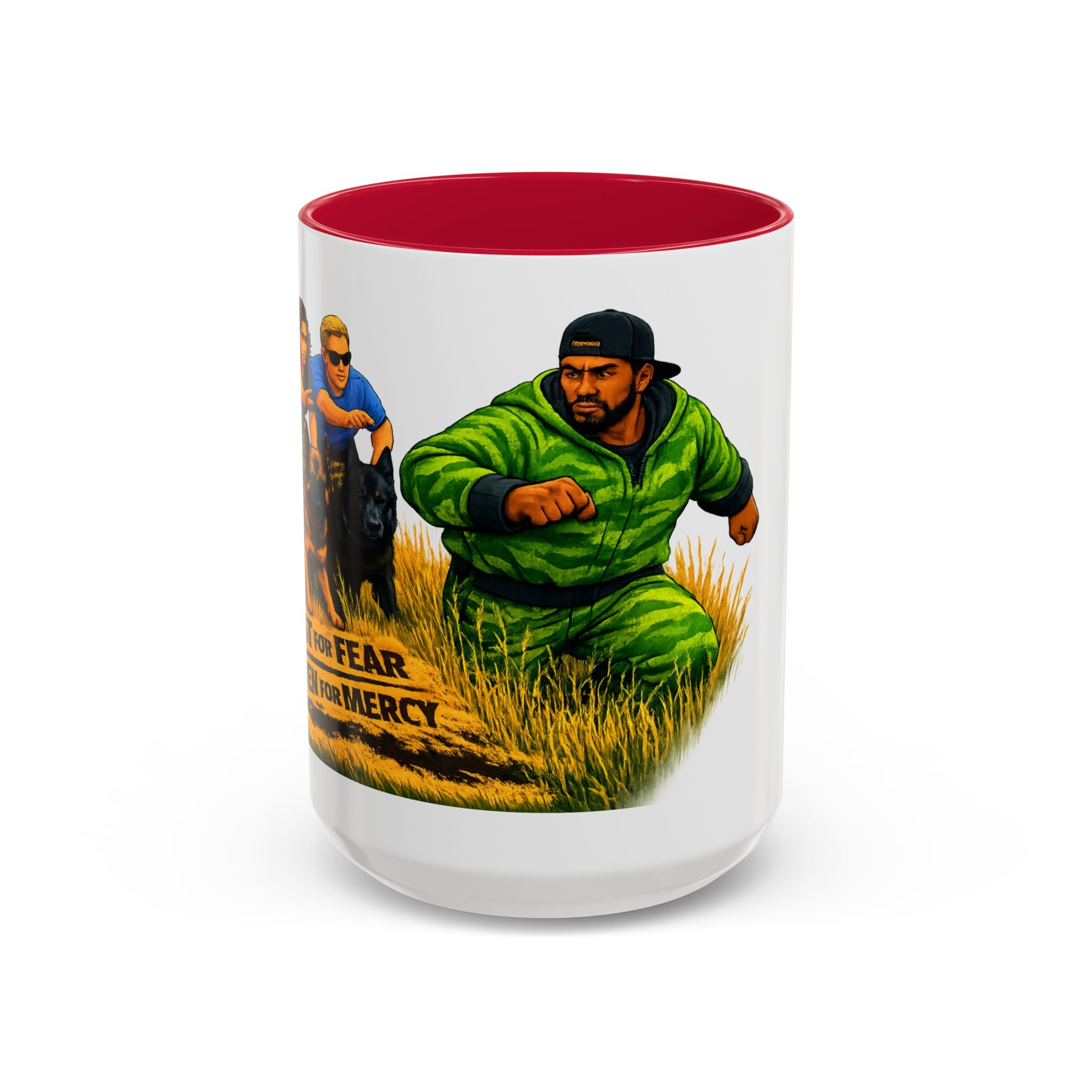 K9 Team Training Day Mug — 'No Fear, No Mercy' Coffee Cup