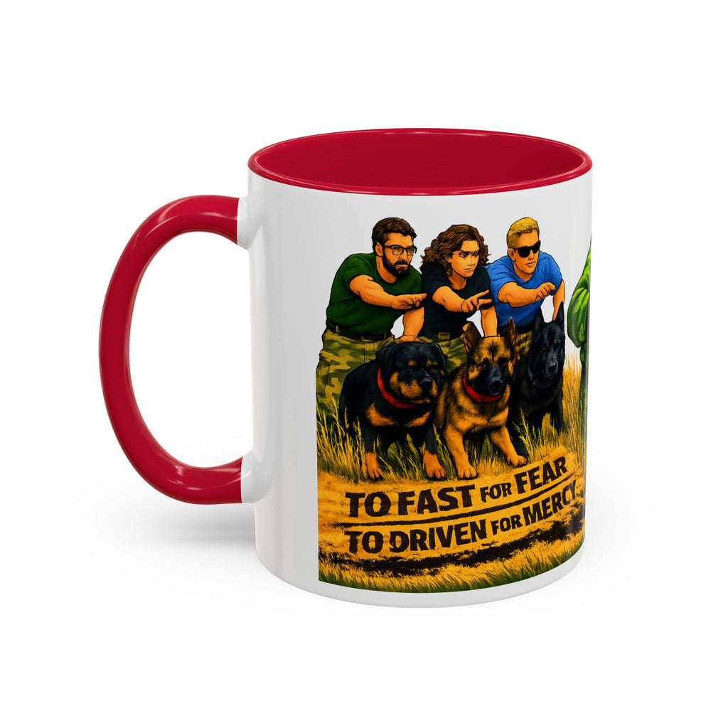 K9 Team Training Day Mug — 'No Fear, No Mercy' Coffee Cup