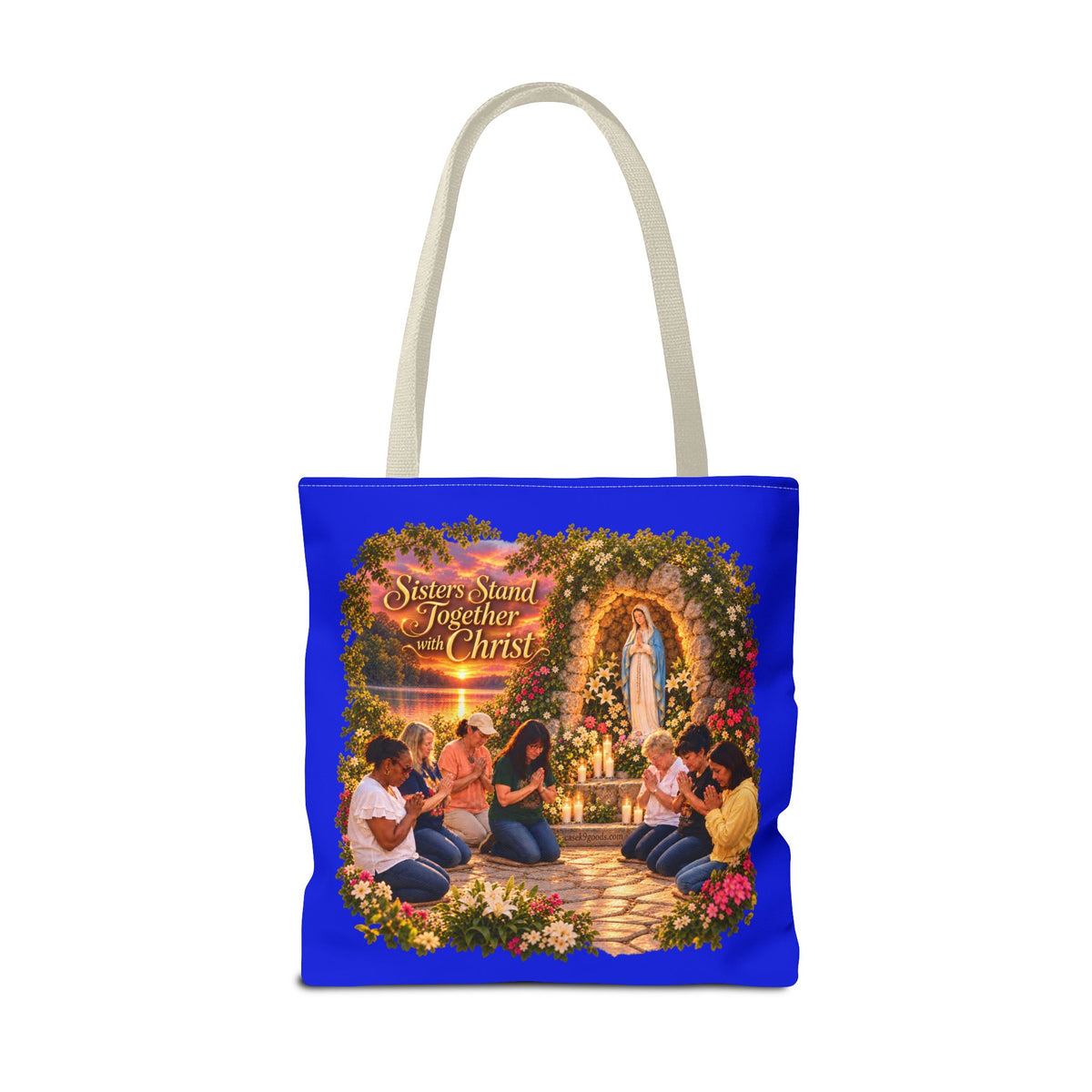 Sisters Standing Together in Christ Religious Christian Tote Bag