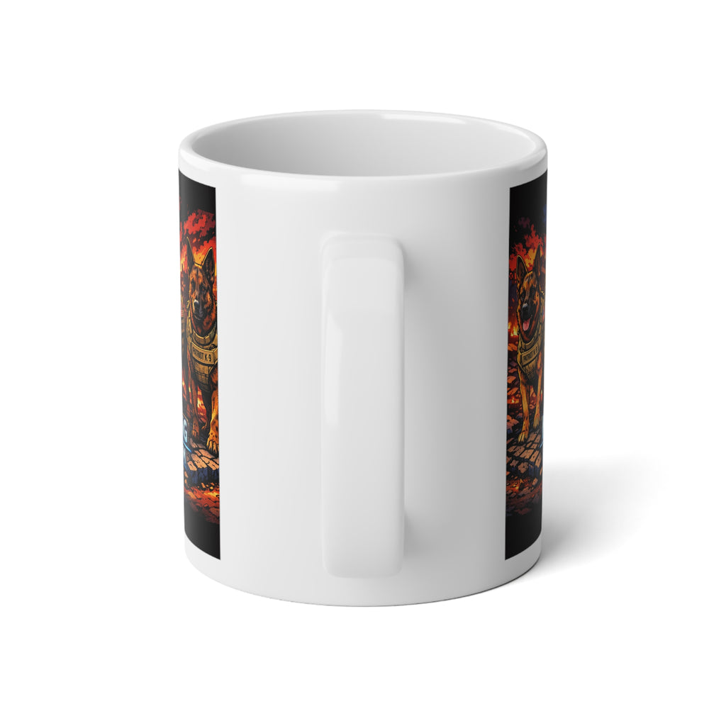 K-9s Strong Freedom 20oz Jumbo Mug — Patriotic K9 Unit Coffee Cup