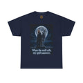 Wolf Spirit T-Shirt — "When the wolf calls, my spirit answers" Mystic Moon Tee
