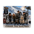 Satin Poster — "Unleash Your Inner Hero" Snow Team Rescue Wall Art