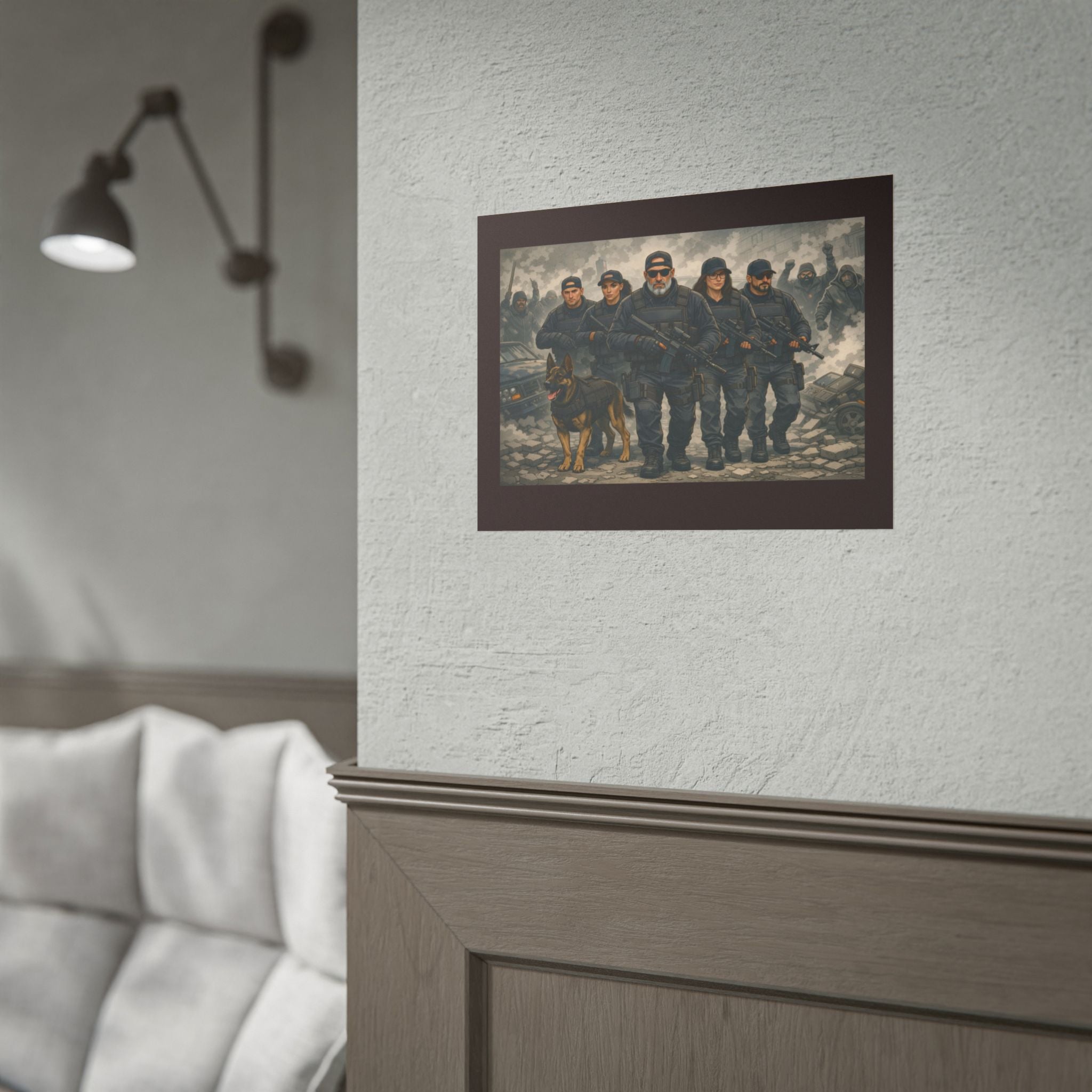 Rolled Poster — Tactical SWAT Team Print (Police K9 Unit Wall Art)