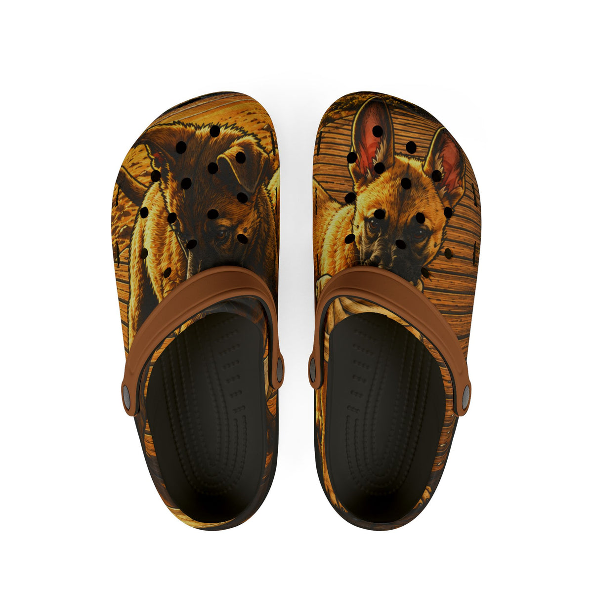 Malinois Puppies Print Clog Shoes — Shepherd  Pattern EVA Foam Slip-Ons