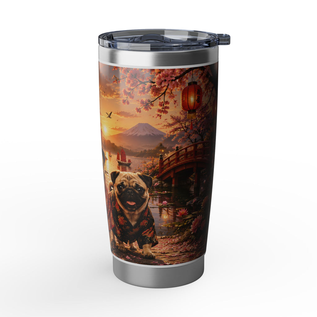 Pug Dog Oriental Vagabond 20oz Tumbler