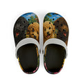 Kids' Puppy Doodle Garden Foam Clogs – Cute Dog Print EVA Slip‑Ons