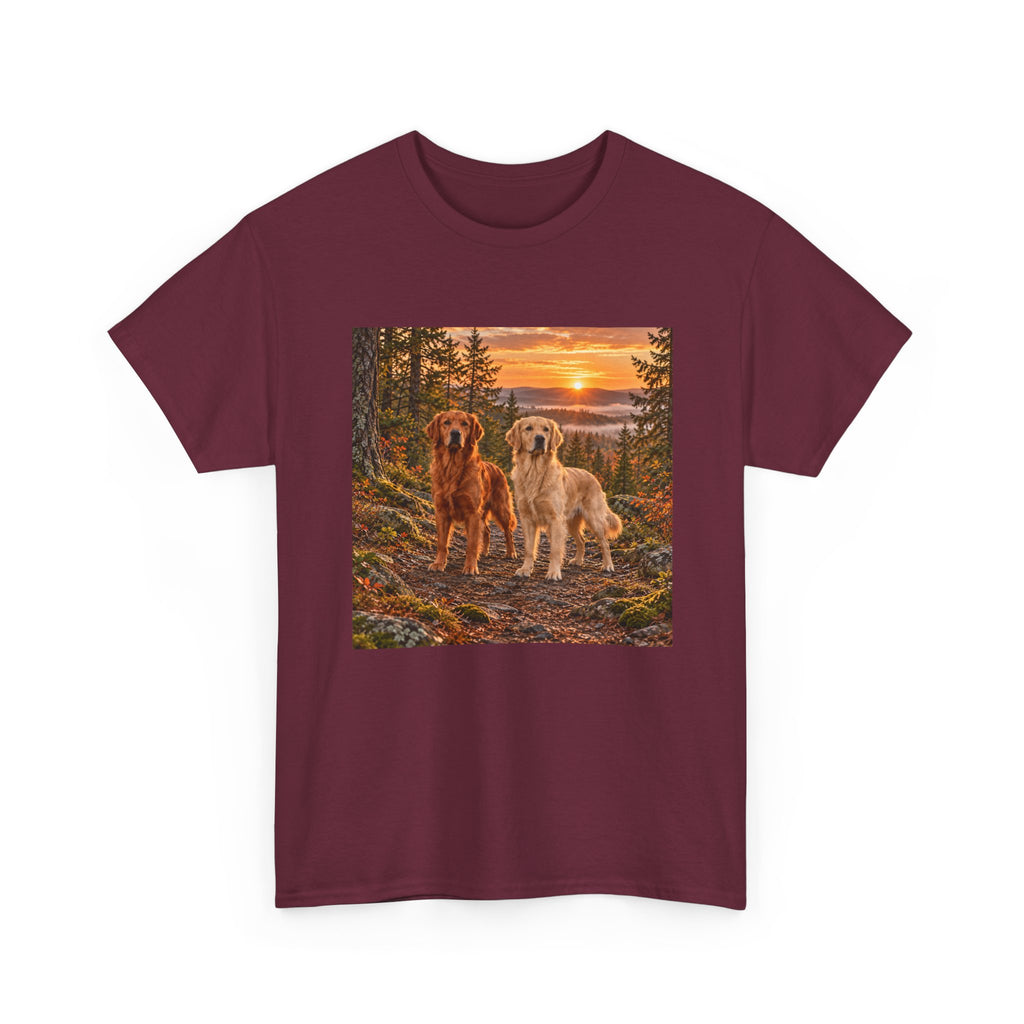 Golden Retriever Sunset Tee