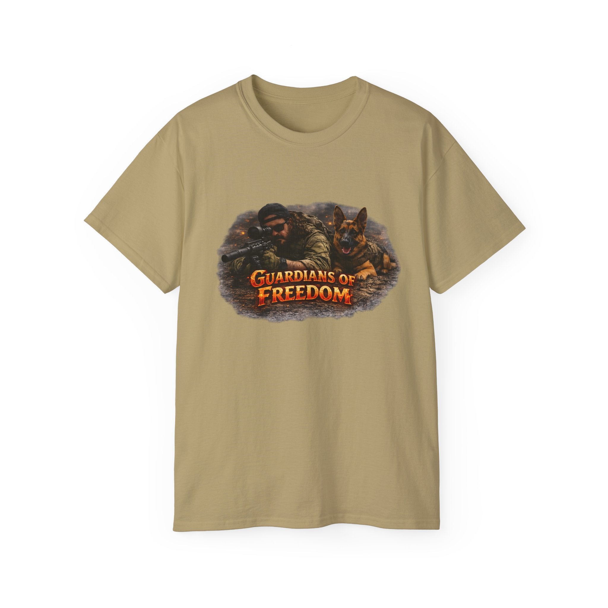 Guardians of Freedom T-Shirt — Patriotic Soldier Graphic Tee