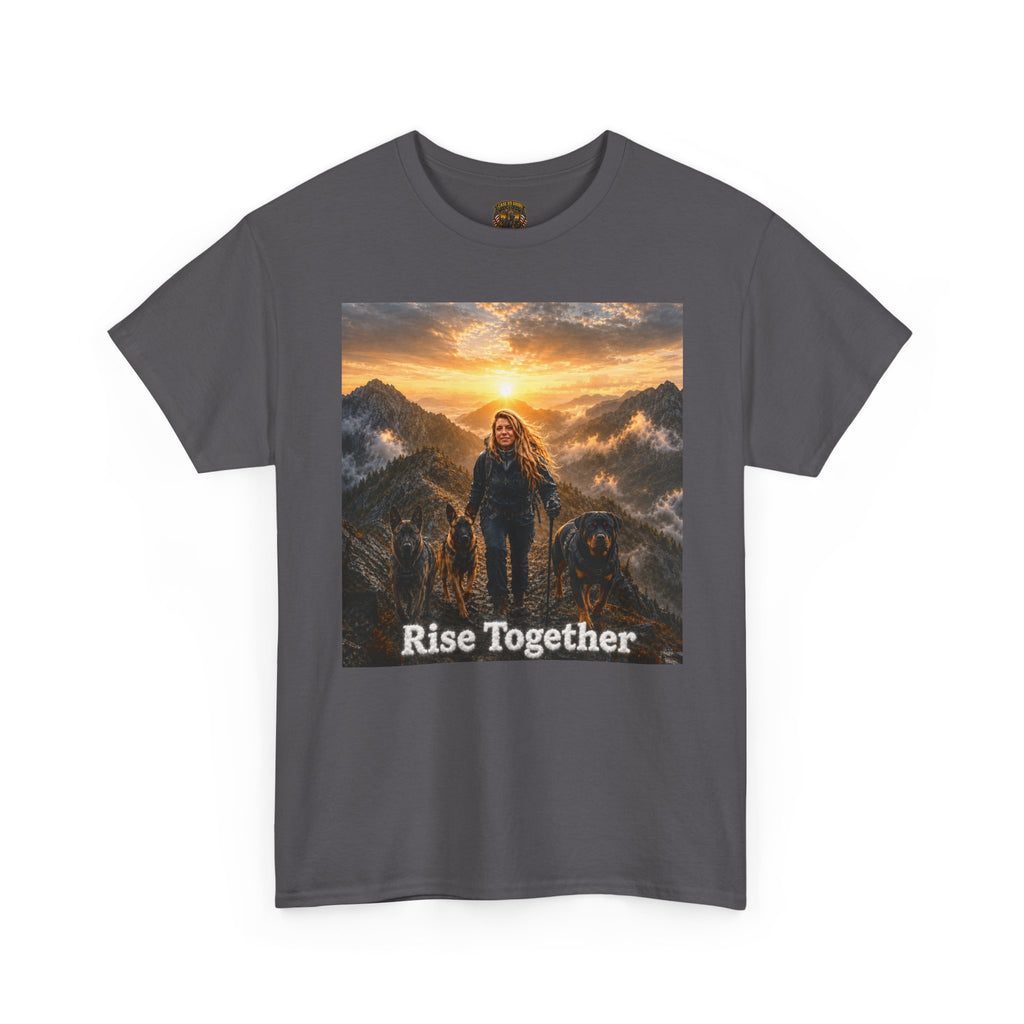 Rise Together Tee — Inspirational Mountain Warrior Graphic T-Shirt