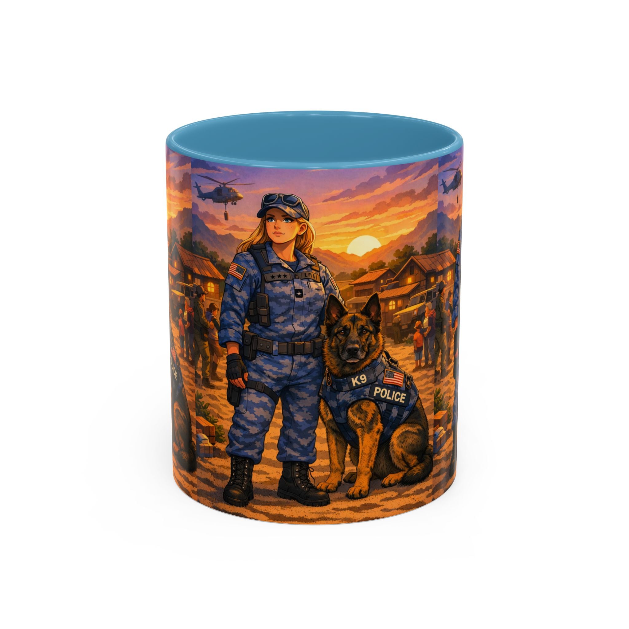 Police K9 Handler Coffee Mug — Tribute Accent Ceramic Mug (11/15oz)